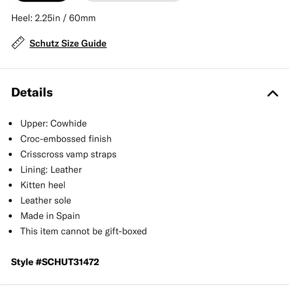 SCHUTZ Black Croc-Embossed Keefa Leather Mules New/ Box & Dustbag Size 8 60mm - Picture 11 of 11